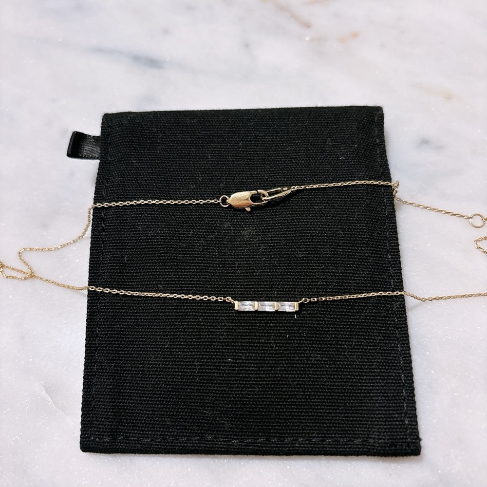 Ana Luisa Baguette Elli necklace